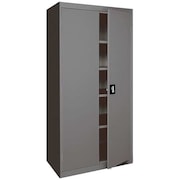 Sandusky Lee 20/22 ga. Steel Storage Cabinet, 36 in W, 72 in H, Stationary EA4R361872-02