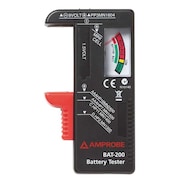 Amprobe Battery Tester, 9V, AA, AAA, C and D Cell BAT-200