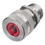 HUBBELL WIRING DEVICE-KELLEMS Liquid Tight Connector, 1/2 in., Red SHC1015