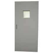 CECO Vision Light Steel Door with Glass, 80 in H, 32 in W, 1 3/4 in Thick, 18-gauge, Type: 1 CHMD X VL28 68 X MORT-CE-18ga-WG