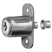 Compx National Sliding Door Lock, Nickel, Key C413A C8043-C413A-14A