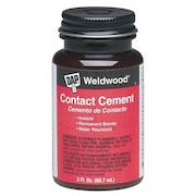 Dap Contact Cement, Weldwood, 3 fl oz, Bottle, Tan 00107