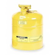 Justrite 5 gal. Yellow Steel Type I Safety Can for Diesel 7150200