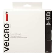 Velcro Brand Reclosable Fastener, Rubber Adhesive, 15 ft, 2 in Wd, Black 90197