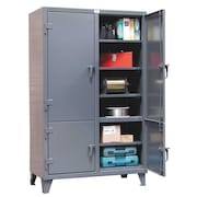 STRONG HOLD 12 ga. Steel Storage Cabinet, 48 in W, 78 in H, Stationary 46-4D-248