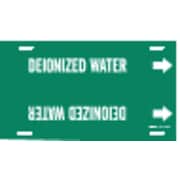 BRADY Pipe Marker, Deionized Water, 6to7-7/8 In 4046-F