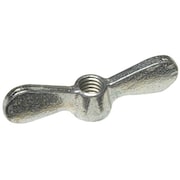 Zoro Select Wing Nut, 3/8"-16, Steel, Zinc Plated, 0.688 in Ht, 2-1/2 in Max Wing Span, 10 PK 0-EF-805E87-
