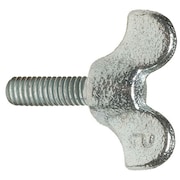 ZORO SELECT Thumb Screw, 5/16"-18 Thread Size, Wing, Zinc Plated Iron, 3/4 in Head Ht, 1 1/2 in Lg, 25 PK 1-DEP-10-17-
