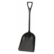 Remco Hygienic Square Point Shovel, Polypropylene Blade, 28 in L Black Polypropylene Handle 69829