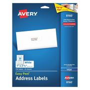 Avery Avery® Easy Peel® Address Labels for Inkjet Printers 8160, 1" x 2-5/8", 750 Labels 727828160