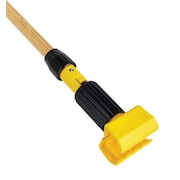 Rubbermaid Commercial 60" Clamp On Wet Mop Handle, Wood FGH216000000