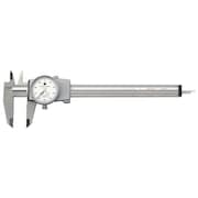 Tesa Brown & Sharpe Dial Caliper, 6 In, 0.001 In Grad, White 599-579-4