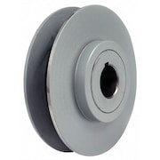 ZORO SELECT 1" Fixed Bore 1 Groove Variable Pitch Pulley 6.55" OD 1VP681