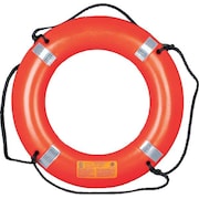 Mustang Survival Ring Buoy with Reflective Tape, LDPE, 30 W x 4-1/2 H x 30 in Dia, Orange MRD030-2-0-311