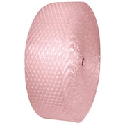 ZORO SELECT Anti-Static Bubble Roll 48" x 250 ft., 1/2" Thickness, Pink 5VER0