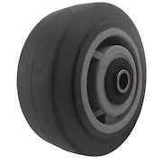 ZORO SELECT Caster Wheel, TPR, 5 in., 375 lb., Gray 5VT80