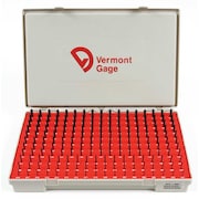 Vermont Gage Pin Gage Set, Minus, 0.061-0.250 In, Black 901200400
