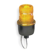 FEDERAL SIGNAL Low Profile Warning Light, Strobe, Amber LP3M-012-048A