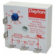 Dayton Encapsulated Timer Relay, 1A, Solid State 5WML9