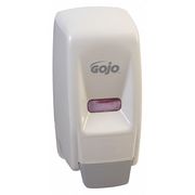 Gojo 800mL Bag-in-Box Dispenser, Push-Style, White, Depth: 5-1/8" 9034-12