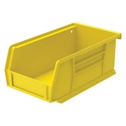 Akro-Mils Hang & Stack Storage Bin, Yellow, Plastic, 7 3/8 in L x 4 1/8 in W x 3 in H, 10 lb Load Capacity 30220YELLO