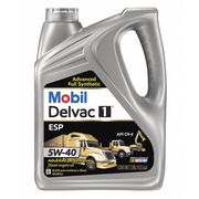 Mobil Mobil Delvac 1 ESP 5W-40, Synthetic Diesel Engine Oil, 1 Gal 01566322