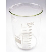 Lab Safety Supply Beaker, Low Form, Glass, 2000mL, PK4 5YGZ8