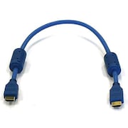 MONOPRICE HDMI Cable, Std Speed, Blue, 1.5ft, 28AWG 3944