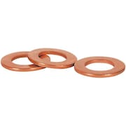 Zoro Select Sealing Washer, Copper, Plain Finish, 25 PK 5ZLU4