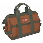 Bucket Boss Bag/Tote, Tool Bag, 16 Pocket, 12" x 7" x 9", Double Wall 600 Poly Ripstop Fabric, 16 Pockets 60012