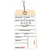 Partners Brand Inventory Tags, 2 Part Carbonless # 8, Pre-Wired, (3000-3499), 6 1/4" x 3 1/8", White/Manila, 500/Case G15073