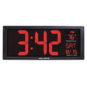 Acurite Digital Led Wall Clock, w/In Temp 75127A1