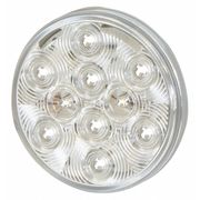 Buyers Products Interior Dome Light, Rnd, LED, Wt Housng, 4" 5624352