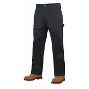 TOUGH DUCK Duck Pant, Washed, 38/32, Black WP021