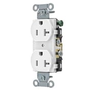 Zoro Select 20A Duplex Receptacle 125VAC 5-20R WH BRYCRS20W