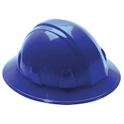 Condor Full Brim Hard Hat, Type 1, Class E, Ratchet (4-Point), Blue 52LD14