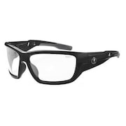 SKULLERZ BY ERGODYNE Safety Glasses, Traditional Clear Polycarbonate Lens, Anti-Fog, Scratch-Resistant BALDR