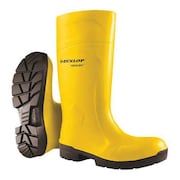 DUNLOP Size 8 Unisex Steel Rubber Boot, Yellow 6123155