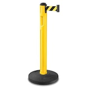 Lavi Industries Barrier Post, 38-1/4" H, Yellow 80-5000R/YL/SF