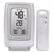Acurite Digital Thermometer, 4-13/16" H, 3-1/2" W, -40 to 158 Deg. 00611A4