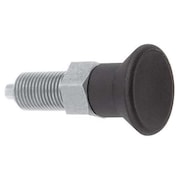 KIPP Indexing Plunger D1= 5/16-24, D=4, Style A, Non-Lockout wo Locknut, Stainless Steel Hardened K0338.01004AK