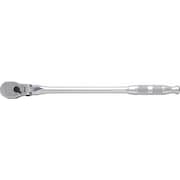 Proto 3/8" Drive 90 Geared Teeth Pear Head Style Hand Ratchet, 12-11/16" L, Full Polish Finish J5250HTCF