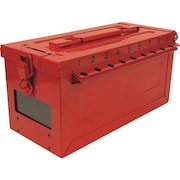 Master Lock Group Lockout Box, Red, 5-43/64" H S600