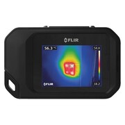 Flir Infrared Camera, 100 mK, 14 Degrees  to 302 Degrees F, Fixed Focus, 4.0 in Color LCD Display FLIR C3