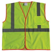 CONDOR U-Block Vest, Class1 Yellow/Grn, 4XL/5XL 53YK42