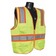 Condor High Visibility Vest, Yellow/Green, XL 53YM67