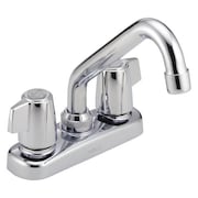 Delta Dual Handle 4" Mount, 2 or 3-hole 4" installation Hole Laundry Specialty Faucet, Chrome 2133LF