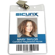 Sicurix ID Badge Holder, Vertical, PK50 BAU 67860