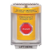 Safety Technology International Emergency Power Off Push Button, 2-7/8" D SS2245PO-EN