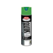 Krylon Industrial Inverted Marking Paint, 17 oz., Fluorescent Green, Solvent -Based A03614007